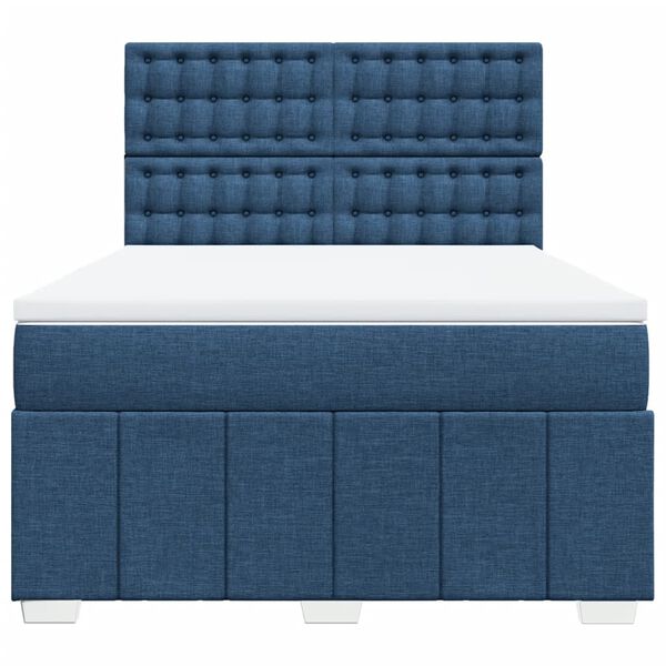 vidaXL &Kappa;&rho;&epsilon;&beta;ά&tau;&iota; Boxspring &mu;&epsilon; &Sigma;&tau;&rho;ώ&mu;&alpha; &Mu;&pi;&lambda;&epsilon; 140x200 &epsilon;&kappa;. &Upsilon;&phi;&alpha;&sigma;&mu;ά&tau;&iota;&nu;&omicron;