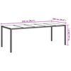 vidaXL Τραπέζι Κήπου για Φαγητό Μπεζ 250 x 100 x 75 cm Πολυ ράταν