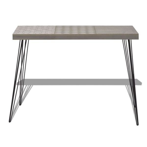 vidaXL Κονσόλα Τραπέζι Γκρι 90 x 30 x 71,5 εκ.