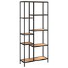 vidaXL &Beta;&iota;&beta;&lambda;&iota;&omicron;&theta;ή&kappa;&eta; 80 x 30 x 180 &epsilon;&kappa;. &alpha;&pi;ό &Alpha;&tau;&sigma;ά&lambda;&iota; &kappa;&alpha;&iota; &Epsilon;&pi;&epsilon;&xi;&epsilon;&rho;&gamma;&alpha;&sigma;&mu;έ&nu;&omicron; &Xi;ύ&lambda;&omicron;