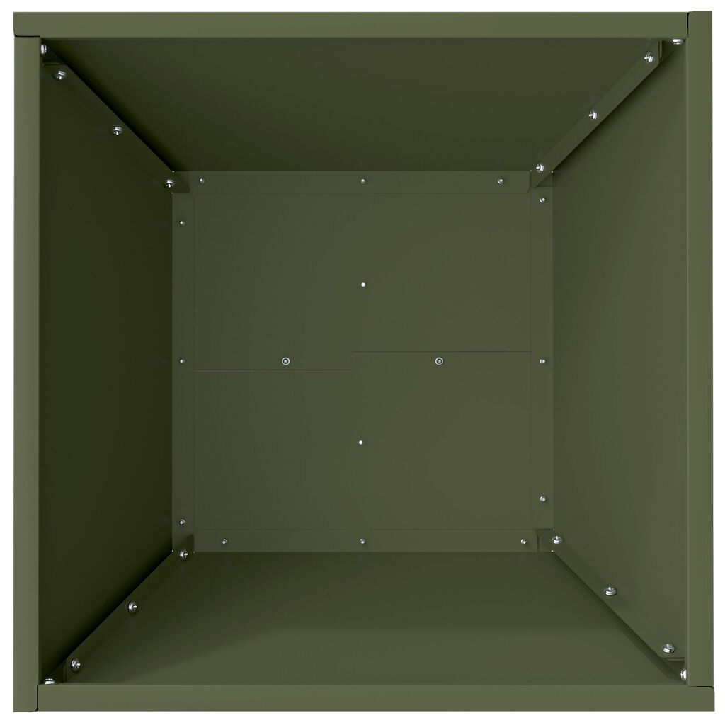 vidaXL Μεταλλική γλάστρα Ελιά Μέταλλο 40 x 40 x 15 εκ. Ορθογώνια