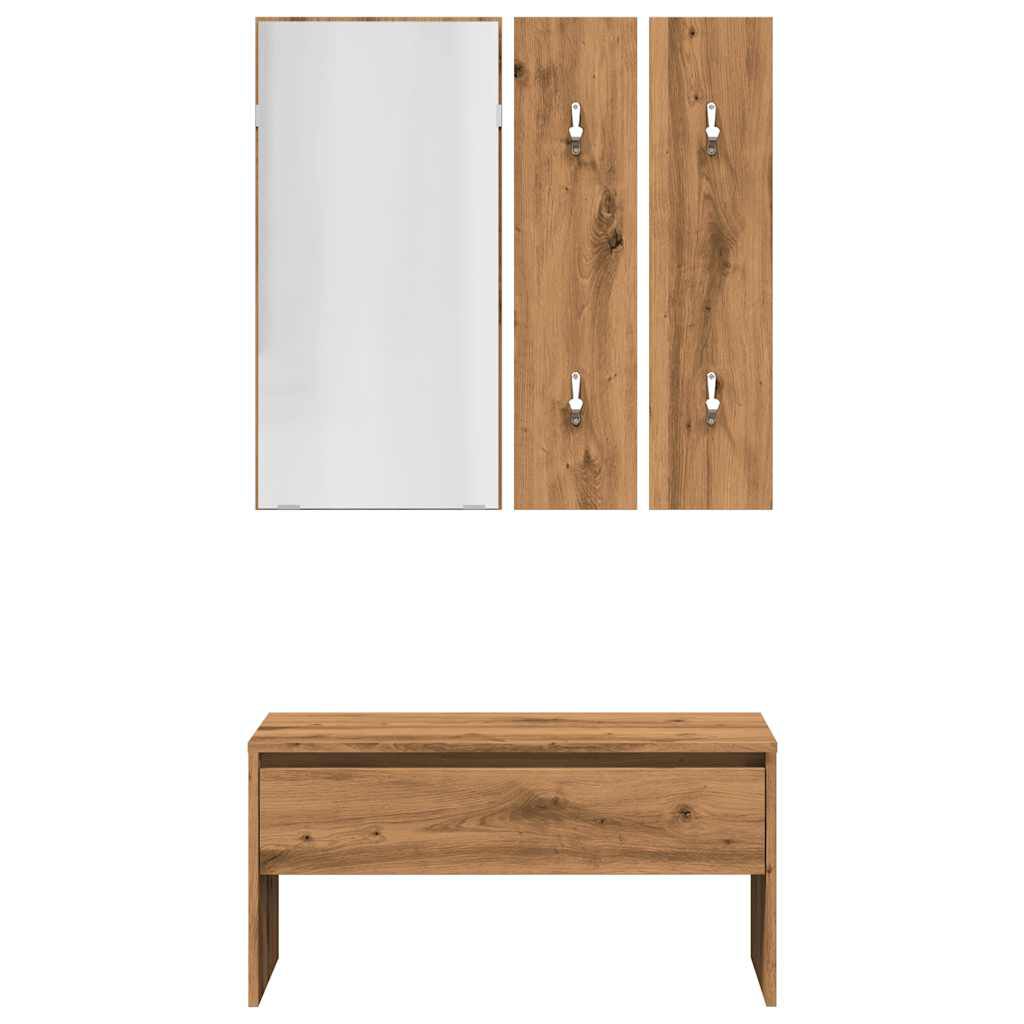 vidaXL σετ επίπλων διαδρόμου Artisan Oak Engineered Wood