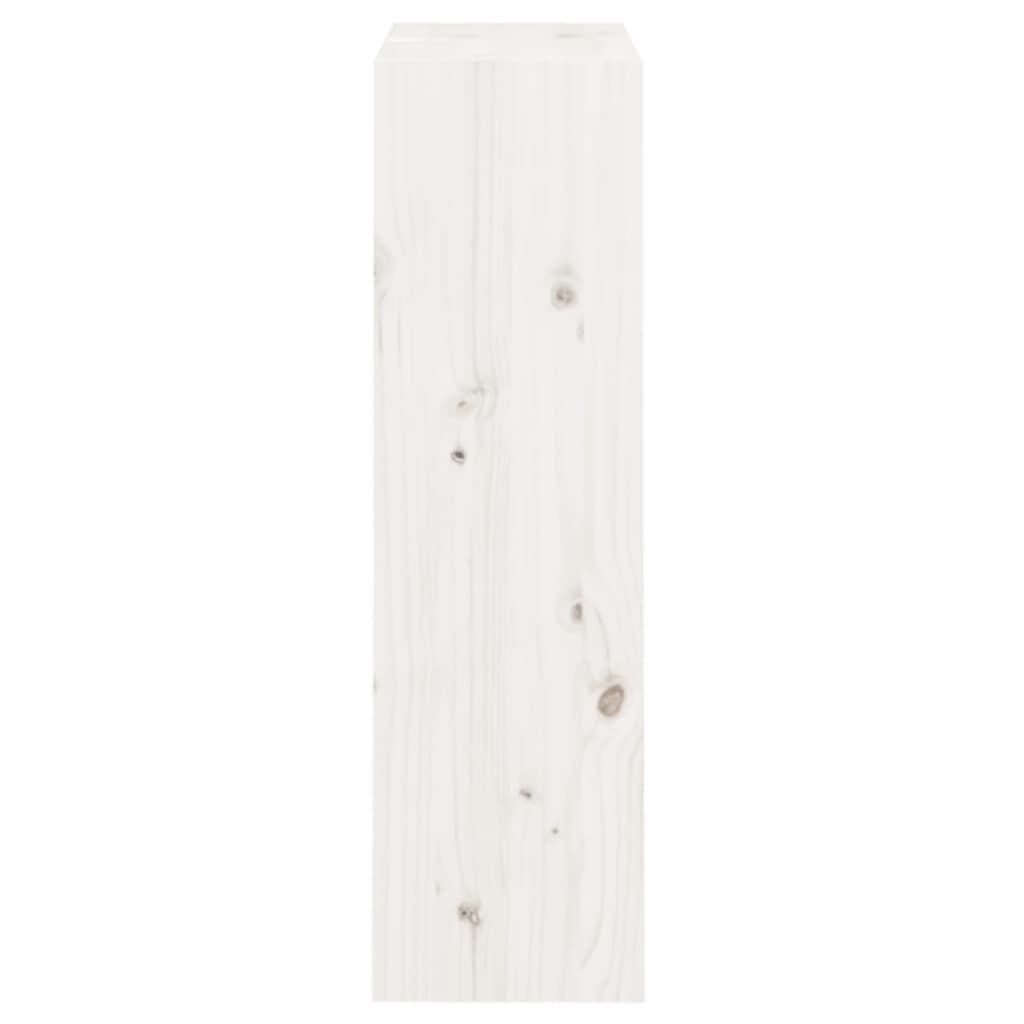 vidaXL Βιβλιοθήκη/Διαχωριστικό Χώρου Λευκή 60x30x103,5 εκ Μασίφ Πεύκο