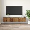 vidaXL Ντουλάπι TV 3 pcs Καφέ 60 x 30 x 30 cm Επεξεργασμένο ξύλο