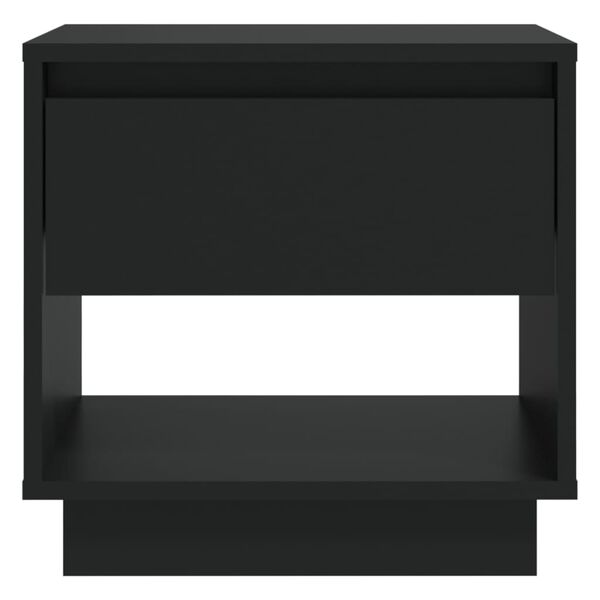 vidaXL Κομοδίνα 2 τεμ. Μαύρα 45 x 34 x 44 εκ. από Μοριοσανίδα