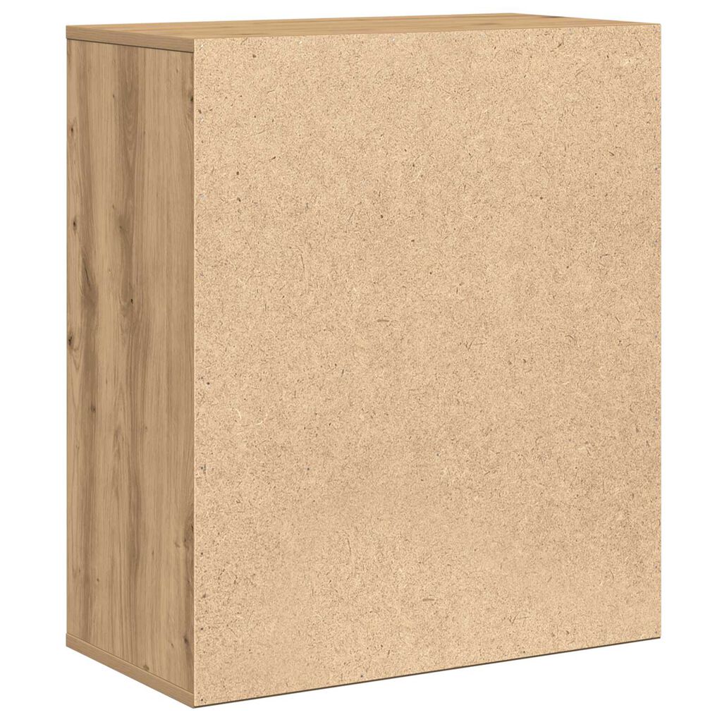 vidaXL Πλαϊνό γραφείο artisan δρυς 60 x 31 x 70 εκ Επεξεργασμένο ξύλο