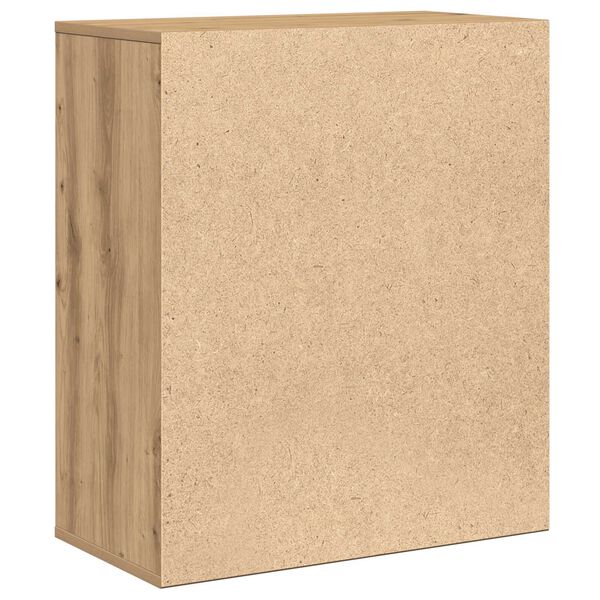 vidaXL Πλαϊνό γραφείο artisan δρυς 60 x 31 x 70 εκ Επεξεργασμένο ξύλο