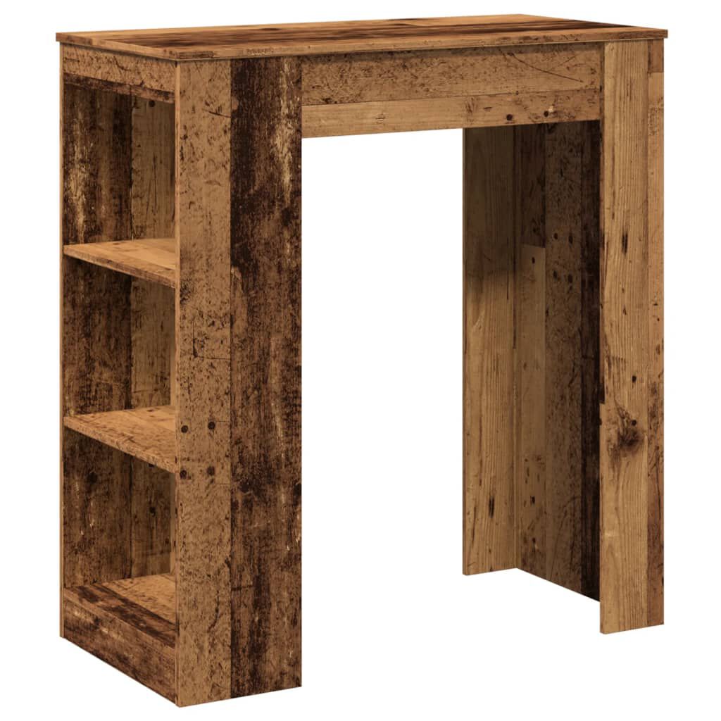 vidaXL Τραπέζι Μπαρ με Ράγες 95x47x103,5 εκ. Επεξεργ. Ξύλο