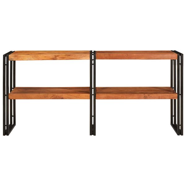 vidaXL Τραπέζι κονσόλας 160x33x75 εκ. Μασίφ χοντροκομμένο ακακία
