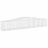 vidaXL Συρματοκιβώτια Τοξωτά 4 τεμ. 400x50x60/80 εκ. Γαλβαν. Ατσάλι