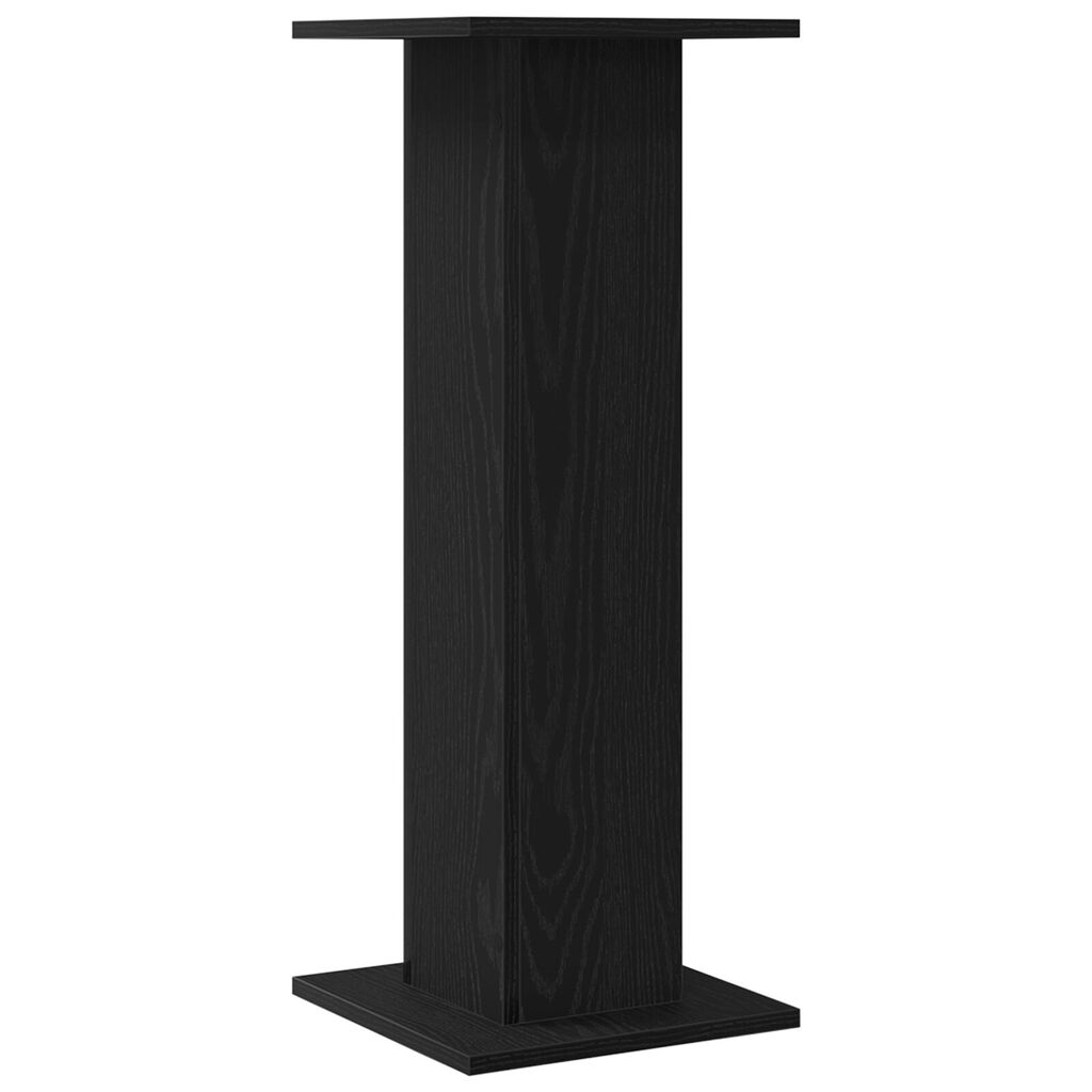vidaXL Βάσεις Ηχείων 2 τμχ Μαύρο Δρυς 30x30x80 εκ Επεξεργασμένο Ξύλο