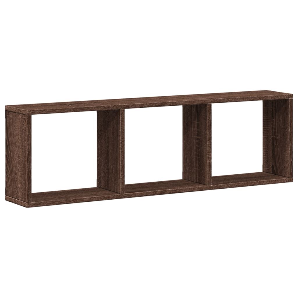 vidaXL Ντουλάπι Τοίχου Καφέ Δρυς 100x16x30 εκ. από Επεξεργασμένο Ξύλο