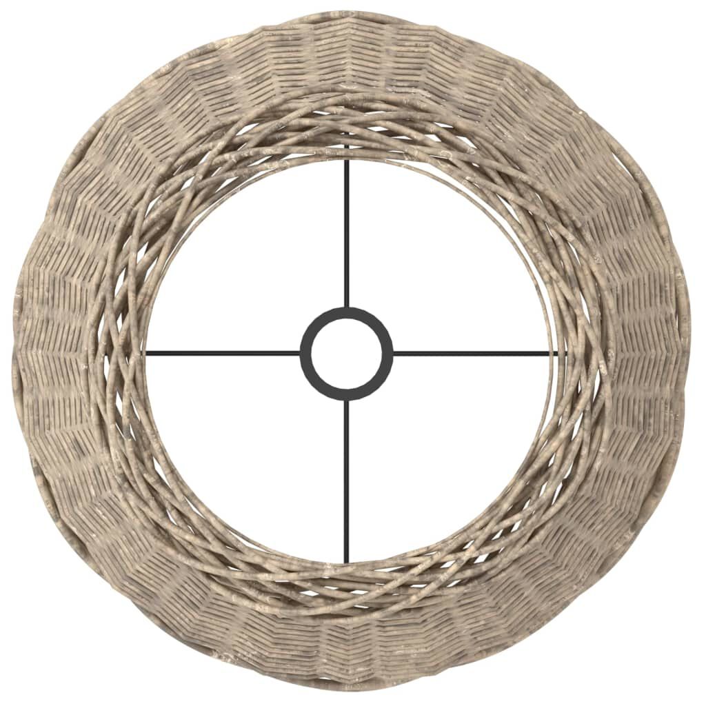 vidaXL Καπέλο Φωτιστικού Καφέ Ø50x30 εκ. από Wicker