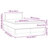 vidaXL &Kappa;&rho;&epsilon;&beta;ά&tau;&iota; Boxspring &mu;&epsilon; &Sigma;&tau;&rho;ώ&mu;&alpha; & LED &Sigma;&kappa;. &Mu;&pi;&lambda;&epsilon; 120x190&epsilon;&kappa;. &Beta;&epsilon;&lambda;&omicron;ύ&delta;&iota;&nu;&omicron;