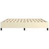vidaXL Πλαίσιο Κρεβατιού Κρεμ 200x200 εκ. από Συνθετικό Δέρμα