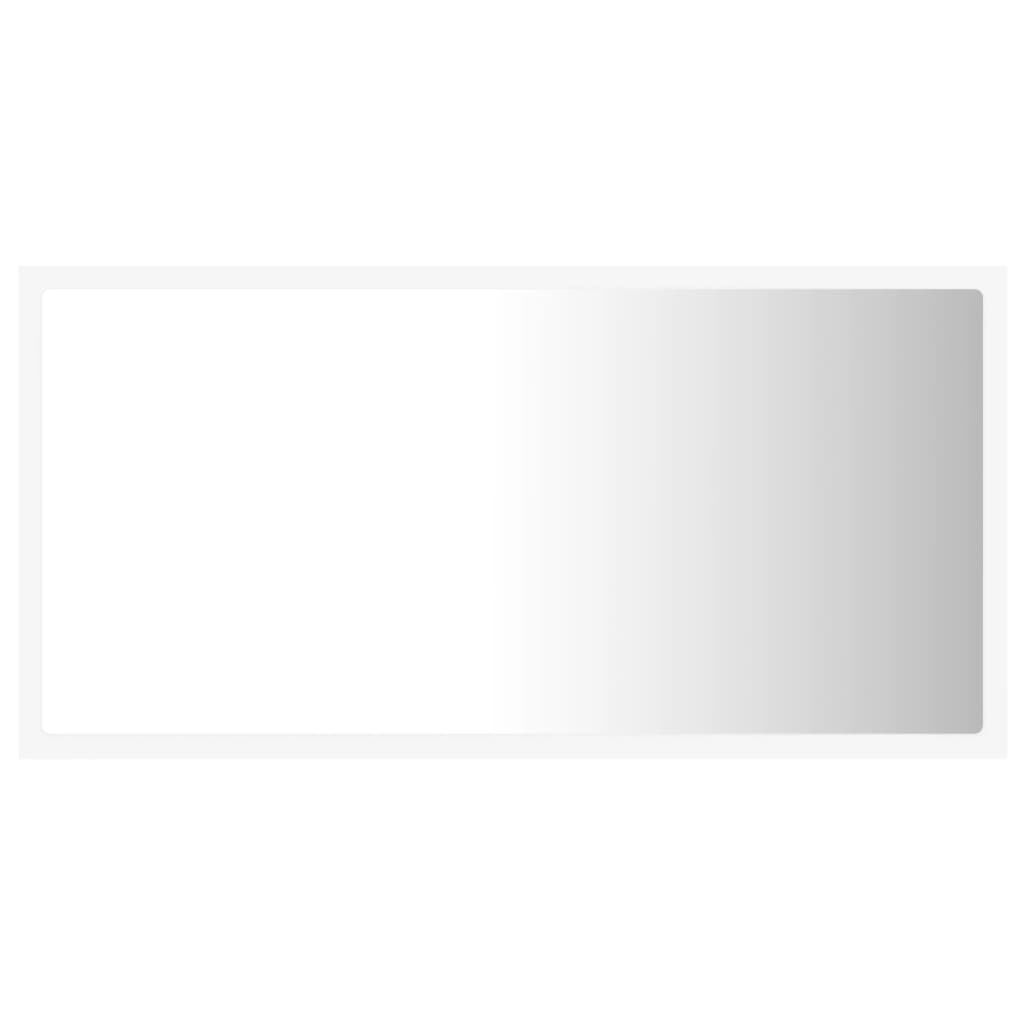 vidaXL Καθρέφτης Μπάνιου με LED Λευκός 80 x 8,5 x 37 εκ. Ακρυλικός