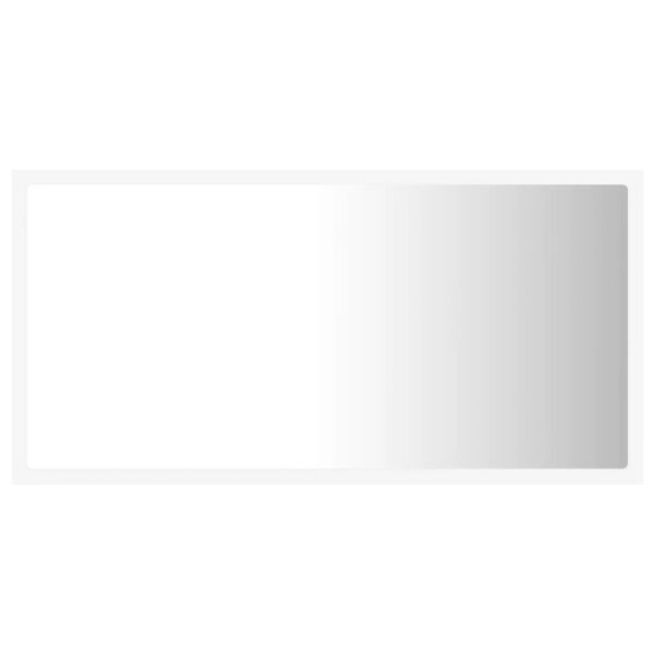vidaXL Καθρέφτης Μπάνιου με LED Λευκός 80 x 8,5 x 37 εκ. Ακρυλικός