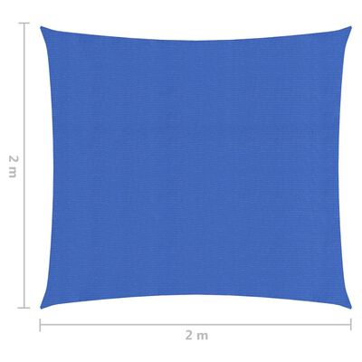 vidaXL Πανί Σκίασης Μπλε 2 x 2 μ. από HDPE 160 γρ./μ²