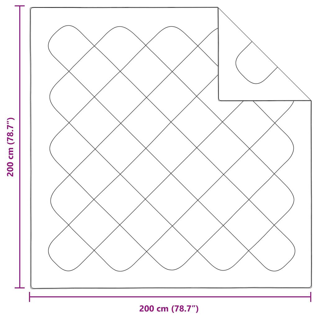 vidaXL Πάπλωμα με μαξιλάρι 3 pcs Λευκό 200 x 200 cm Μικροΐνες
