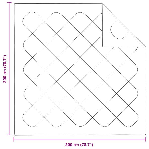 vidaXL Πάπλωμα με μαξιλάρι 3 pcs Λευκό 200 x 200 cm Μικροΐνες
