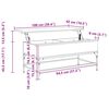 vidaXL Τραπεζάκι Σαλονιού Sonoma Δρυς 100x50x45εκ Επεξ. Ξύλο + Μέταλλο