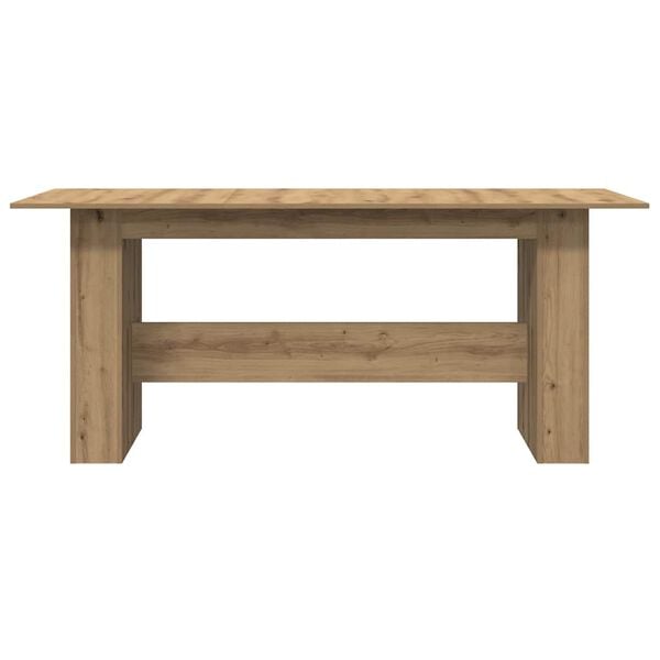 vidaXL Τραπεζαρία Artisan Oak 180x90x76 cm Ξύλινη κατασκευή