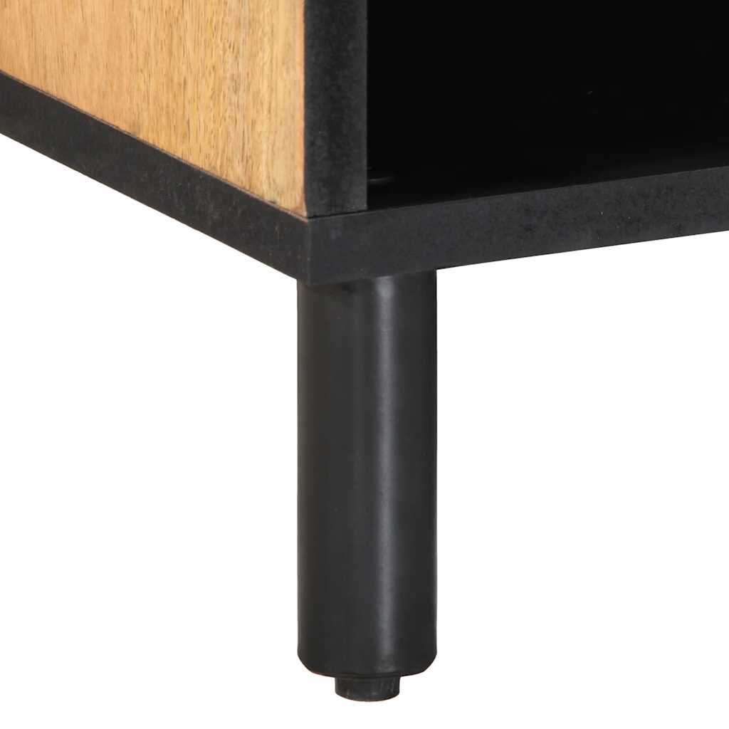 vidaXL Ντουλάπι τηλεόρασης καφέ 80x31,5x46 cm από μασίφ ξύλο Mango