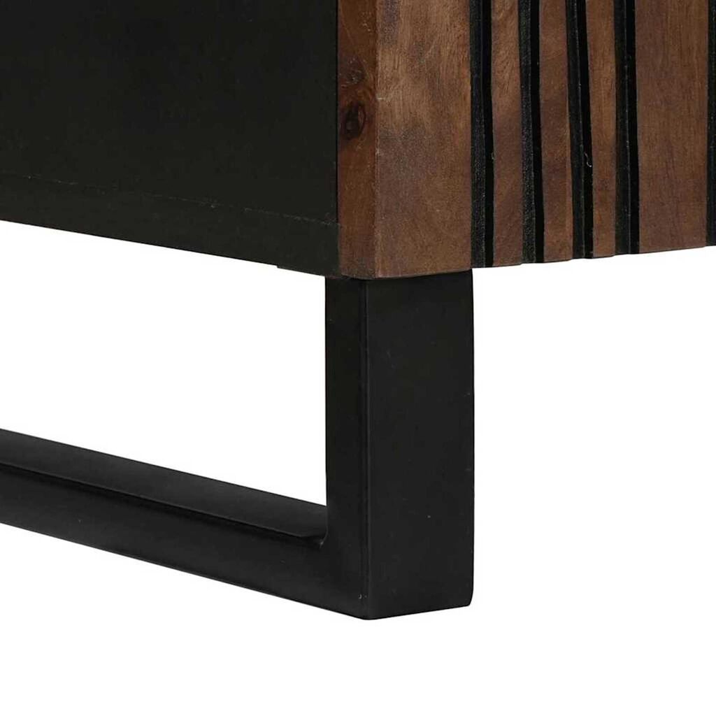vidaXL Ντουλάπα TV με συρτάρι Καφέ 105 x 33 x 46 εκ Μασίφ ξύλο μάνγκο