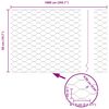 vidaXL Φράχτης με Στήλες. Γκρι 0.5 x 10 μ. Ατσάλι