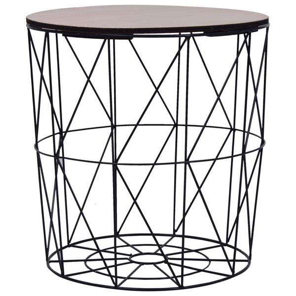 vidaXL Τραπεζάκια Σαλονιού 3 τεμ. Μαύρα