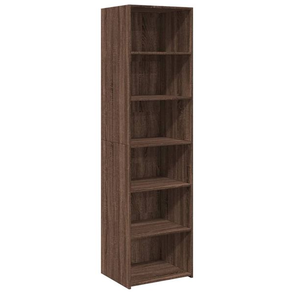 vidaXL Ντουλάπι Καφέ Δρυς 50x41x185 εκ. από Επεξεργασμένο Ξύλο