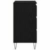 vidaXL Πλαϊνό γραφείο Μαύρη Οξυά 60 x 35 x 70 cm Επεξεργασμένο ξύλο