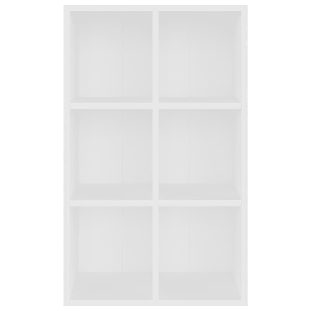 vidaXL Ραφιέρα / Βιβλιοθήκη Λευκό 66x30x98 εκ. από Επεξεργασμένο Ξύλο