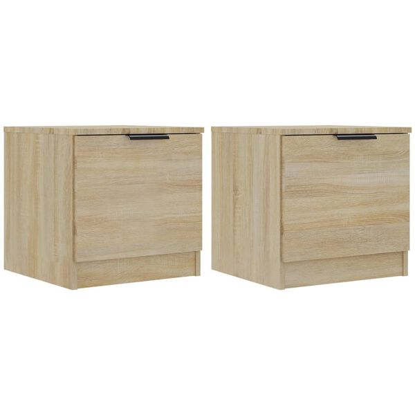 vidaXL Κομοδίνα 2 τεμ. Sonoma Δρυς 40 x 39 x 40 εκ.
