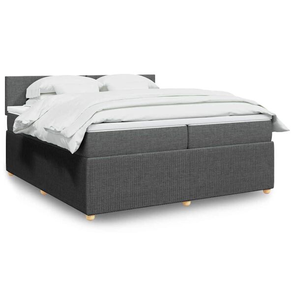 vidaXL &Kappa;&rho;&epsilon;&beta;ά&tau;&iota; Boxspring &mu;&epsilon; &Sigma;&tau;&rho;ώ&mu;&alpha; &Sigma;&kappa;&omicron;ύ&rho;&omicron; &Gamma;&kappa;&rho;&iota; 200x200 &epsilon;&kappa;. &Upsilon;&phi;&alpha;&sigma;&mu;ά&tau;&iota;&nu;&omicron;