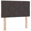 vidaXL Κρεβάτι box spring με στρώμα με στρώμα Σκούρο καφέ Σκούρο καφέ