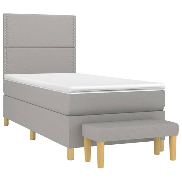 vidaXL &Kappa;&rho;&epsilon;&beta;ά&tau;&iota; Boxspring &mu;&epsilon; &Sigma;&tau;&rho;ώ&mu;&alpha; &Alpha;&nu;&omicron;&iota;&chi;&tau;ό &Gamma;&kappa;&rho;&iota; 100x200 &epsilon;&kappa;. &Upsilon;&phi;&alpha;&sigma;&mu;ά&tau;&iota;&nu;&omicron;