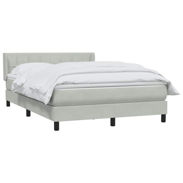 vidaXL &Kappa;&rho;&epsilon;&beta;ά&tau;&iota; Boxspring &mu;&epsilon; &Sigma;&tau;&rho;ώ&mu;&alpha; &Alpha;&nu;&omicron;&iota;&chi;&tau;ό &Gamma;&kappa;&rho;&iota; 160x220 &epsilon;&kappa;. &Beta;&epsilon;&lambda;&omicron;ύ&delta;&iota;&nu;&omicron;