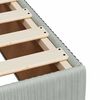 vidaXL Κρεβάτι Boxspring με Στρώμα Ανοιχτό Γκρι 160x200 εκ. Βελούδινο