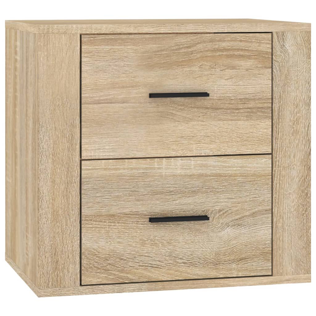 vidaXL Κομοδίνα Επιτοίχιο Sonoma Δρυς 50x36x47 εκ.