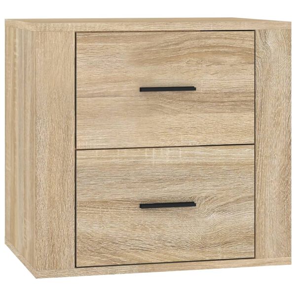 vidaXL Κομοδίνα Επιτοίχιο Sonoma Δρυς 50x36x47 εκ.