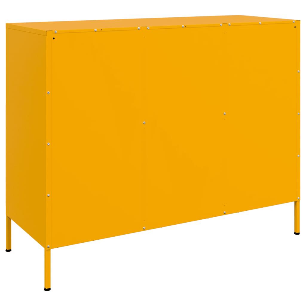 vidaXL Ντουλάπι Μουσταρδί 100,5x39x79 εκ. από Ατσάλι