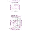 vidaXL Σετ Επίπλων Μπάνιου VIGO Καφέ και Λευκό 37 x 34 x 150 εκ