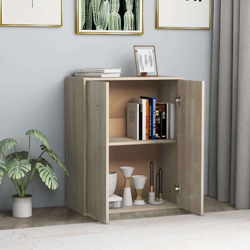 vidaXL Ντουλάπι Sonoma Δρυς 60 x 30 x 75 εκ. από Επεξ. Ξύλο