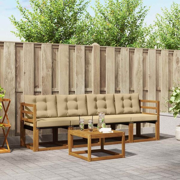 vidaXL &Sigma;&epsilon;&iota;&rho;ά &Kappa;&alpha;&nu;&alpha;&pi;έ &Epsilon;&xi;&omega;&tau;&epsilon;&rho;&iota;&kappa;&omicron;ύ &mu;&epsilon; &mu;&alpha;&xi;&iota;&lambda;ά&rho;&iota; 5 pcs &Phi;&upsilon;&sigma;&iota;&kappa;ό &kappa;&alpha;&iota; &Mu;&pi;&epsilon;&zeta;