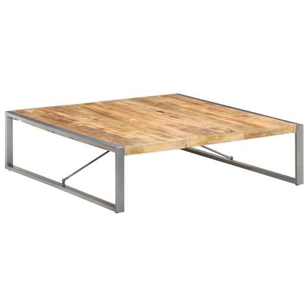 vidaXL Τραπεζάκι Σαλονιού 140 x 140 x 40 εκ. Ακατέργαστο Ξύλο Μάνγκο