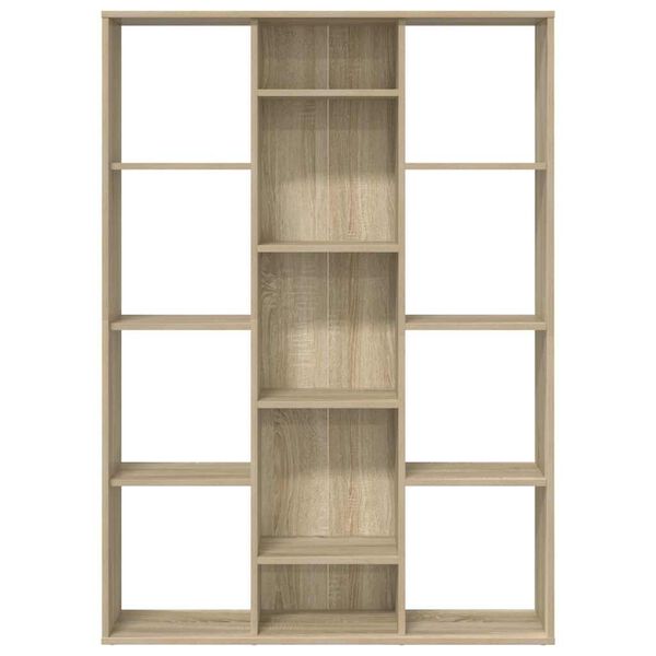 vidaXL Διαχωριστικό/Βιβλιοθήκη Sonoma Δρυς 100x24x140 εκ. Επεξ. Ξύλο