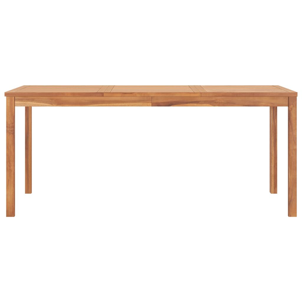 vidaXL Τραπεζαρία Κήπου 180 x 90 x 77 εκ. από Μασίφ Ξύλο Teak