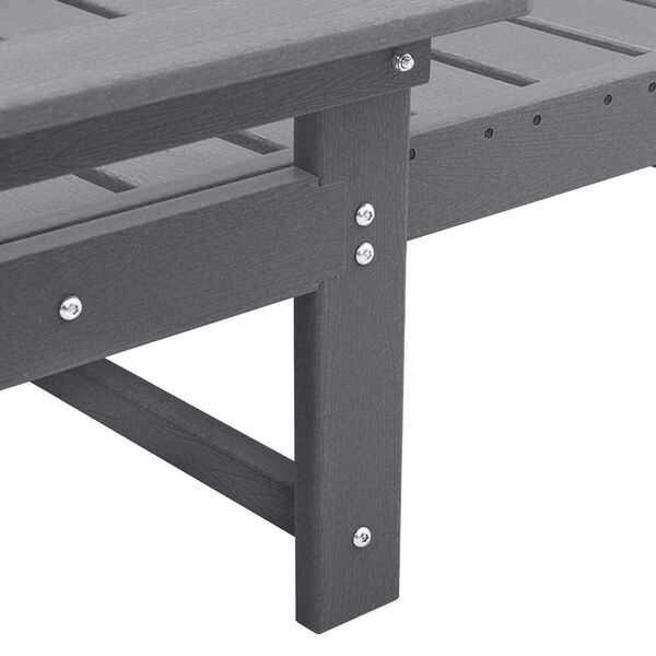 vidaXL Ξαπλώστρες 2 τμχ Ανοιχτό Γκρι 162x53x98.5 cm HDPE