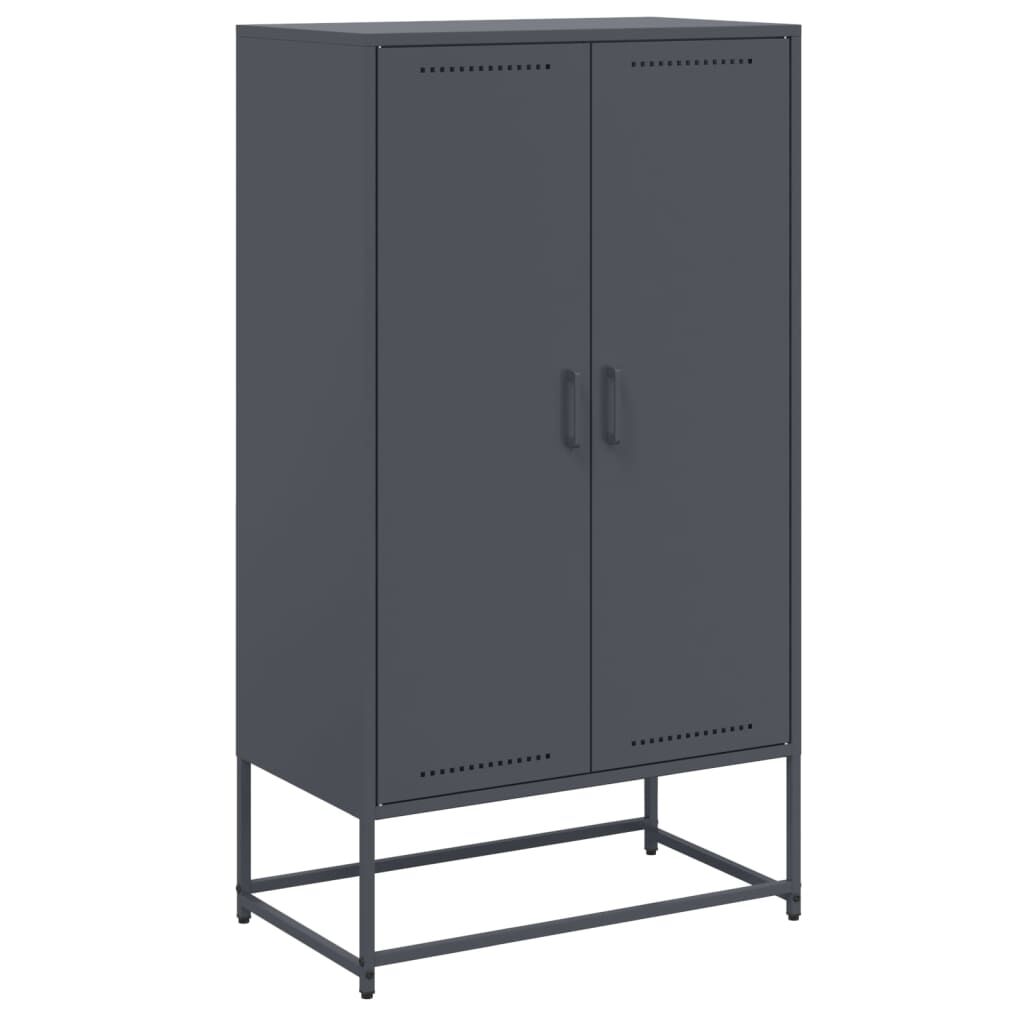vidaXL Ντουλάπι Ανθρακί 68,5x38,5x123,5 εκ. από Ατσάλι